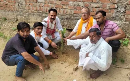 विहिप और बजरंग दल की पहल पर बाँदा में स्वास्थ्य और हरियाली की अनूठी सेवा