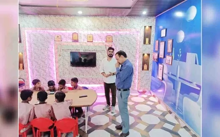 प्राथमिक विद्यालय अमखेड़ा से प्रेरणा लें शिक्षक : खंड शिक्षा अधिकारी