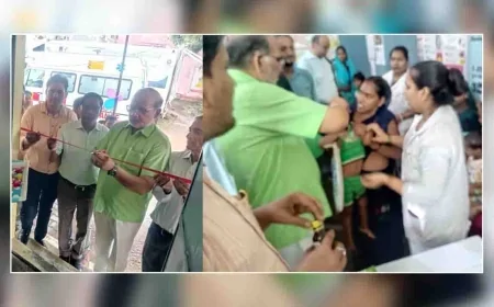 सीएमओ ने बच्चो को पिलाई विटामिन ए की खुराक