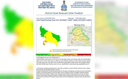 मौसम विभाग ने उप्र के 48 जिलों में बारिश का जारी किया अलर्ट