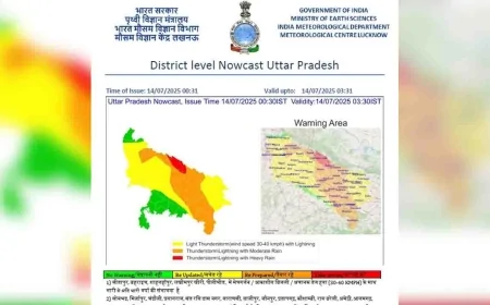 मौसम विभाग का अलर्ट, उप्र की राजधानी समेत 60 जिलों में हल्की से मध्यम वर्षा की संभावना