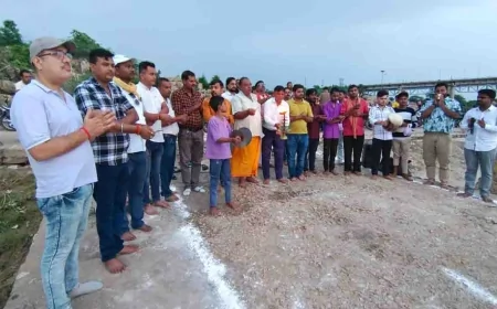 केन जल महाआरती में उमड़ा श्रद्धा का सैलाब, मां केन की धारा ने मोहा मन