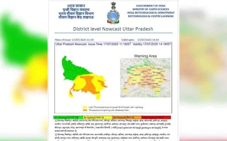दक्षिण व पूर्वी यूपी में अगले 24 घंटे हल्की से भारी वर्षा की संभावना