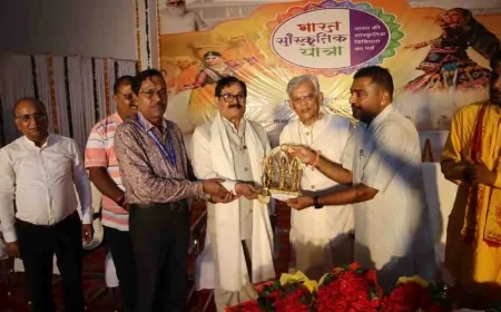 तीन दिवसीय भारत सांस्कृतिक यात्रा कार्यक्रम का किया गया भव्य शुभारंभ