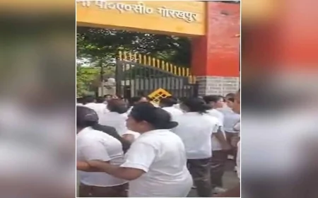 गोरखपुर : यूपी पुलिस की महिला रिक्रूट्स से अभद्र भाषा का प्रयोग करने वाले पीटीआई निलम्बित