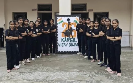 चित्रकूट पब्लिक स्कूल में कारगिल विजय दिवस का आयोजन