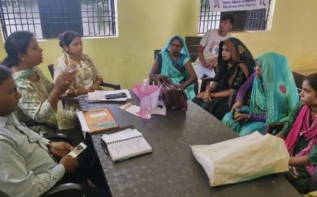 गढ़वारा में आजीविका मिशन से चुनी गई सात प्रमुख व न्याय सखी