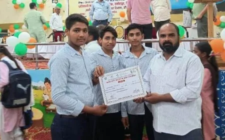 इंस्पायर अवॉर्ड विज्ञान प्रदर्शनी में हरदौली के आयुष कुमार का जलवा, टॉप 10 में बनाई जगह