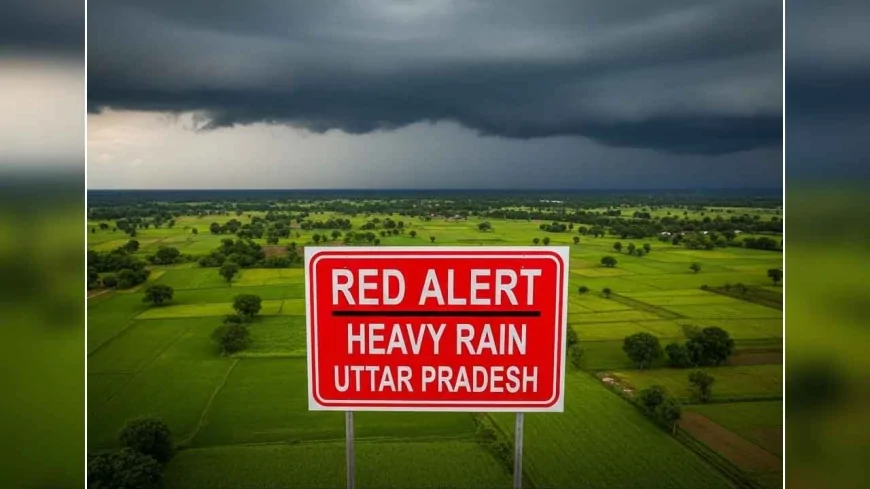 उत्तर प्रदेश में भारी बारिश का रेड अलर्ट, 13 जिलों में मूसलधार बारिश से जनजीवन प्रभावित