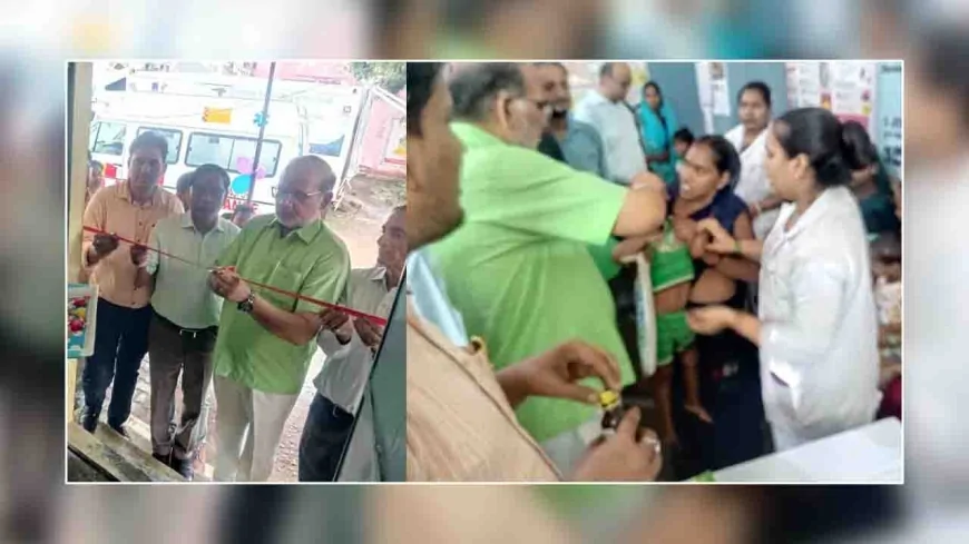 सीएमओ ने बच्चो को पिलाई विटामिन ए की खुराक