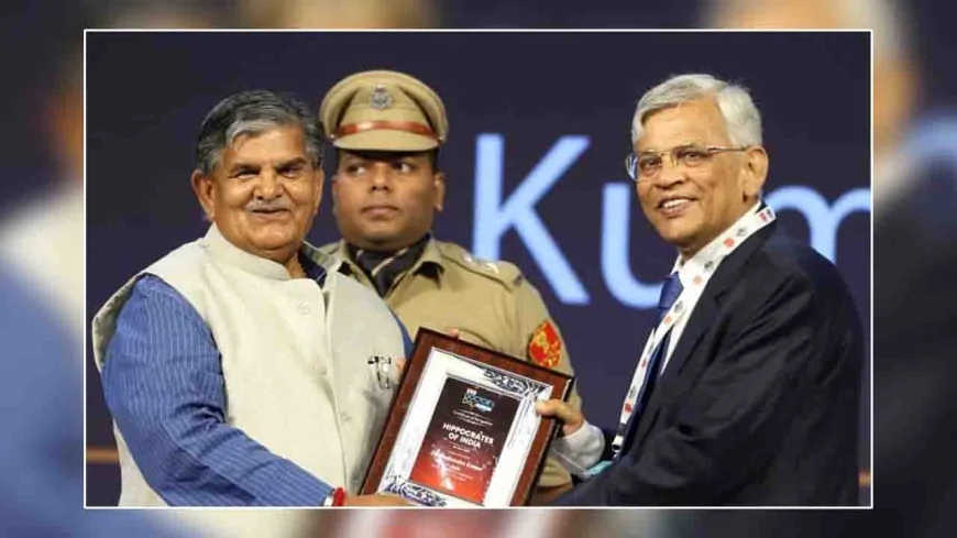पद्मश्री डॉ बीके जैन को मिला हिपोक्रेट्स लिगेसी अवॉर्ड