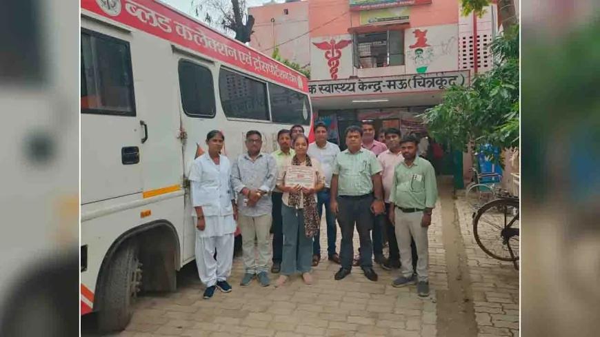 स्वैच्छिक रक्तदान शिविर में चार लोगों ने किया रक्तदान