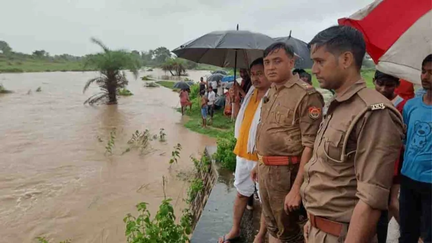 एडीएम ने बाढ़ का लिया जायजा