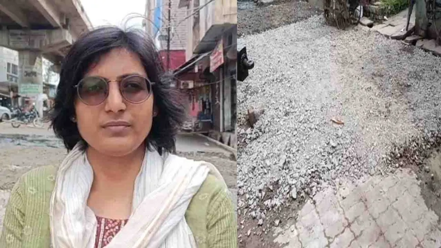 “सड़क नहीं, भ्रष्टाचार की परतें बिछाई जा रही हैं” – शालिनी सिंह पटेल का नगर पालिका परिषद बाँदा पर गंभीर आरोप