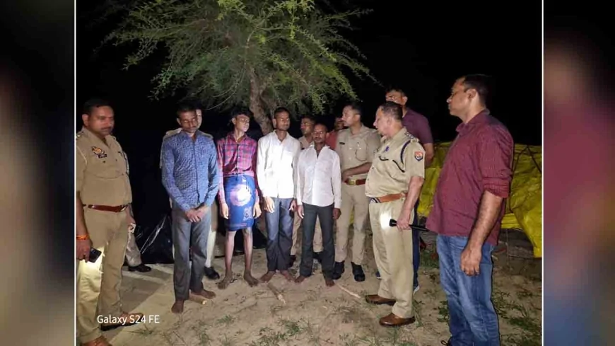 बाँदा : हुंडई कार से बकरी चुराने वाले अंतरजनपदीय गैंग के सात सदस्य मुठभेड़ में गिरफ्तार