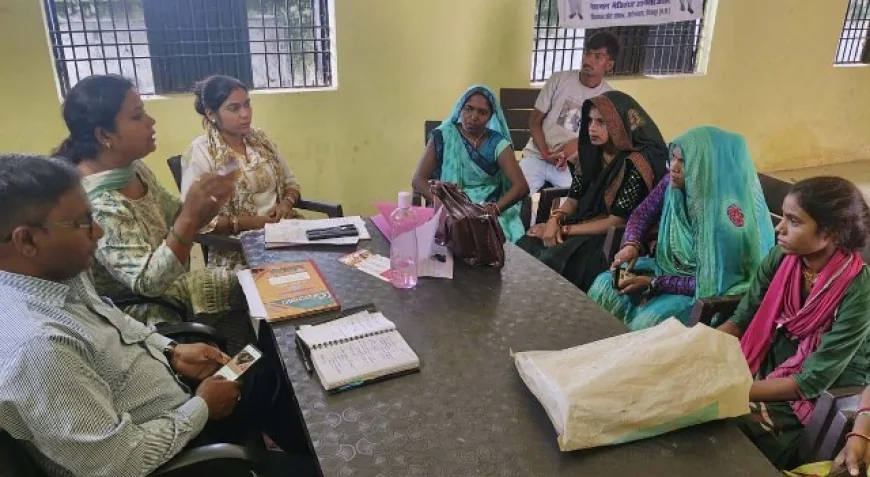 गढ़वारा में आजीविका मिशन से चुनी गई सात प्रमुख व न्याय सखी