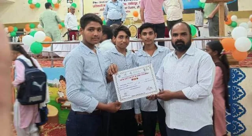 इंस्पायर अवॉर्ड विज्ञान प्रदर्शनी में हरदौली के आयुष कुमार का जलवा, टॉप 10 में बनाई जगह