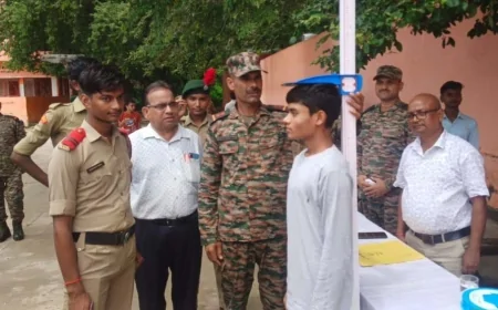 सीआईसी में सैन्य अधिकारियों ने एनसीसी भर्ती की प्रक्रिया संपादित कराई