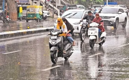 उप्र के प्रयागराज सहित 9 जिलों में आगामी तीन घंटे के मध्य भारी बारिश का रेड अलर्ट