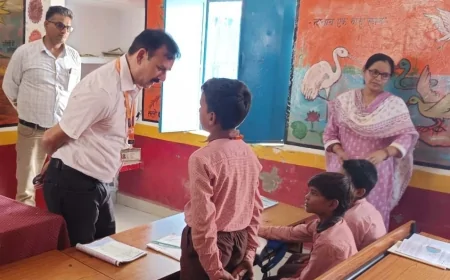 अपर शिक्षा निदेशक ने किया पीएम श्री विद्यालय का स्थलीय निरीक्षण