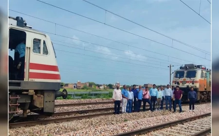 रेलवे सुरक्षा में नया अध्याय : कवच प्रणाली का मथुरा–पलवल खंड में सफल परीक्षण