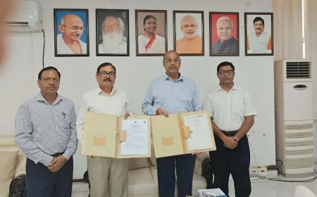 ग्रामोदय विश्वविद्यालय और दिव्यांग विश्वविद्यालय के मध्य हुआ एमओयू