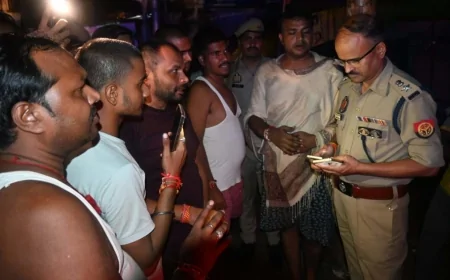 एसपी ने रात में भ्रमण कर संदिग्धों से की पूछताछ