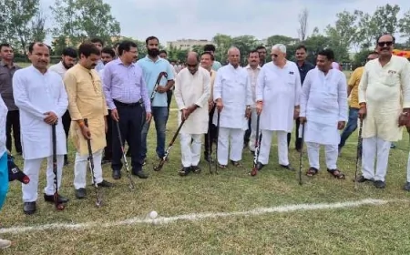 राष्ट्रीय खेल दिवस पर इंदिरा स्टेडियम जालौन में हुआ सजीव प्रसारण