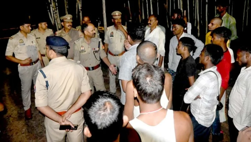 रात्रि भ्रमण कर एसपी ने सुरक्षा का दिलाया भरोसा