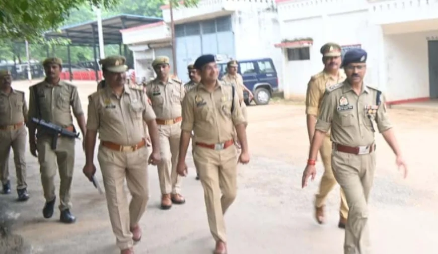 पुलिस लाइन का भ्रमण कर एसपी ने देखी व्यवस्थाएं