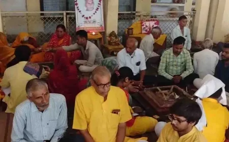 तृतीय पुण्यतिथि पर सम्पन्न हुआ पंचकुण्डीय गायत्री यज्ञ