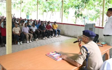 रिक्रूट आरक्षियों की एसपी ने जानी समस्याएं