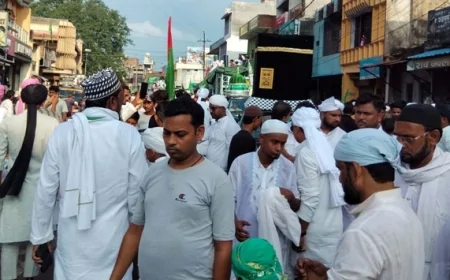 बारावफात पर धूमधाम से निकाला जुलूस