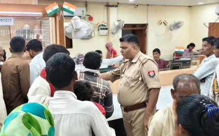 बैंक एवं वित्तीय संस्थानों की पुलिस ने की चेकिंग