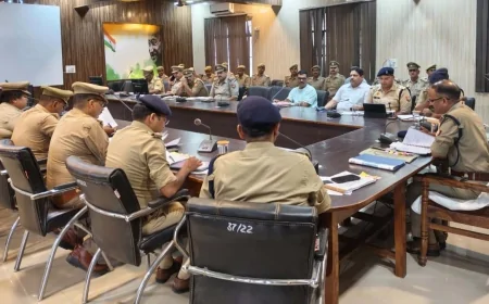 मासिक अपराध समीक्षा गोष्ठी कर एसपी ने मातहतो को दिए निर्देश