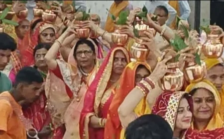 भव्य शोभा यात्रा के साथ श्रीराम कथा का शुभारंभ