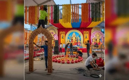 बांदा में नवरात्र महोत्सव की तैयारियां तेज, इस बार 300 स्थानों पर होगी दुर्गा प्रतिमाओं की स्थापना