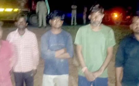 पांच पशु तस्करो के कब्जे से 40 भैंस बरामद