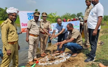 पौधरोपण कर चलाया स्वच्छता अभियान