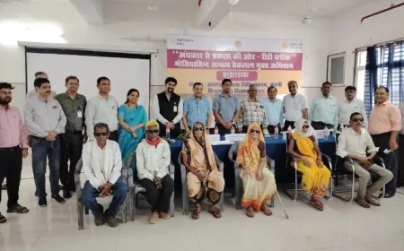 चित्रकूट में मोतियाबिंद अंधत्व बैकलॉग फ्री अभियान का शुभारंभ