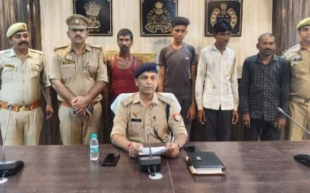 चार भेड़ चोरो को पुलिस ने दबोचा, 12 भेड़े बरामद