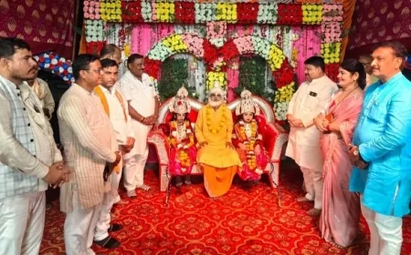 धनुष टूटते ही जयकारो से गूंजा रामलीला पंडाल