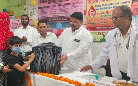 राजापुर सामुदायिक स्वास्थ्य केन्द्र में किया गया विशेष स्वास्थ्य शिविर का आयोजन