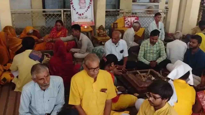 तृतीय पुण्यतिथि पर सम्पन्न हुआ पंचकुण्डीय गायत्री यज्ञ