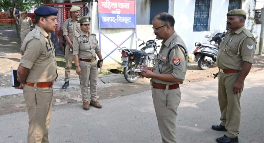 महिला थाना का एसपी ने किया आकस्मिक निरीक्षण