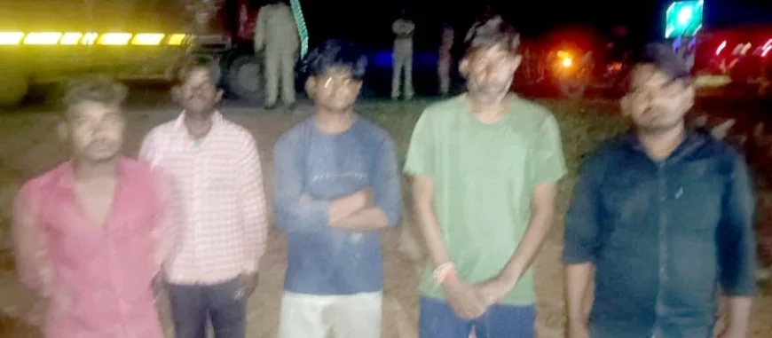 पांच पशु तस्करो के कब्जे से 40 भैंस बरामद