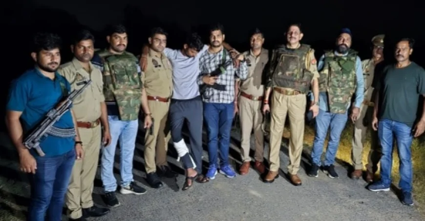 झाँसी : पुलिस मुठभेड़ : अरविन्द हत्याकांड का नामजद आरोपित घायल, दो अन्य गिरफ्तार