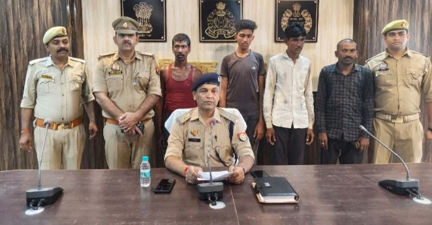 चार भेड़ चोरो को पुलिस ने दबोचा, 12 भेड़े बरामद
