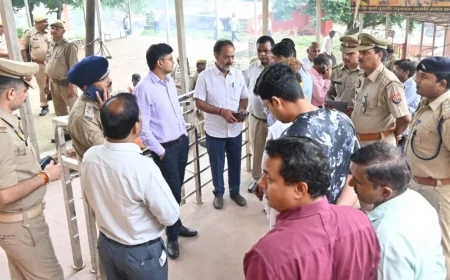 महर्षि वाल्मीकि जयंती के अवसर पर आयोजित होने वाले कार्यक्रमों की तैयारियों का डीएम-एसपी ने किया निरीक्षण, दिए निर्देश