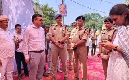 संकट मोचन मंदिर के पास पिंक बूथ पुलिस चौकी का हुआ शुभारंभ